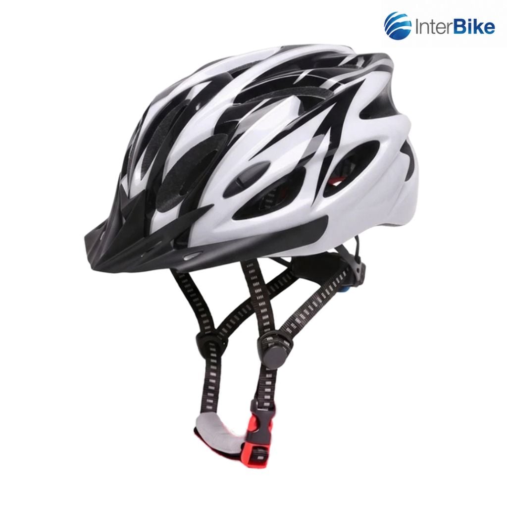 หมวกกันน็อกผู้ใหญ่ INTERBIKE XTREME สีขาว/ดำ_0